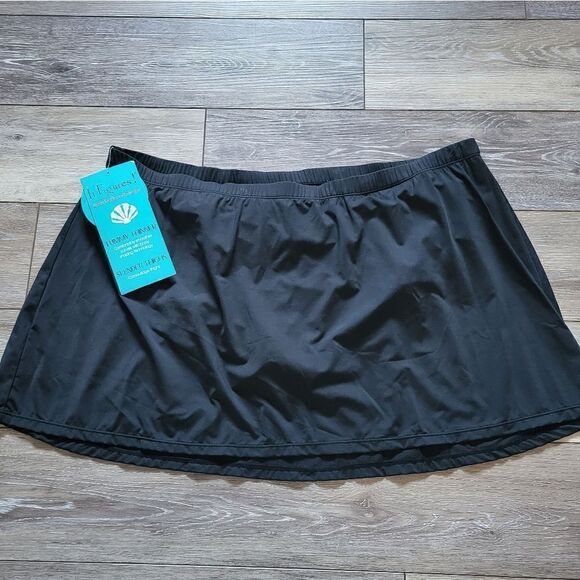 Nwt It Figures skirt bathing suit bottom 22w black - Picture 2 of 11